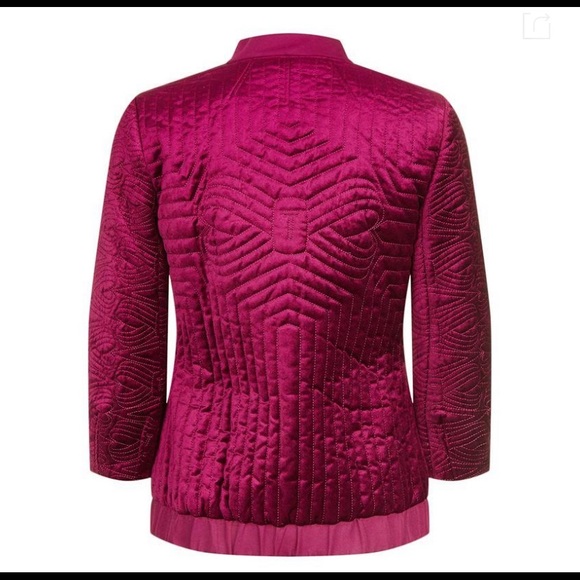 NEW!Ted Baker Bartel Quilted Velvet Bomber Jacket - Picture 3 of 16